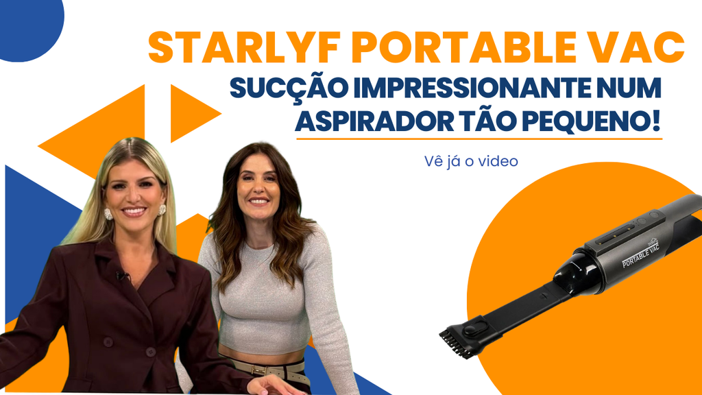 Starlyf Portable Vac compacto para limpeza doméstica e automóvel