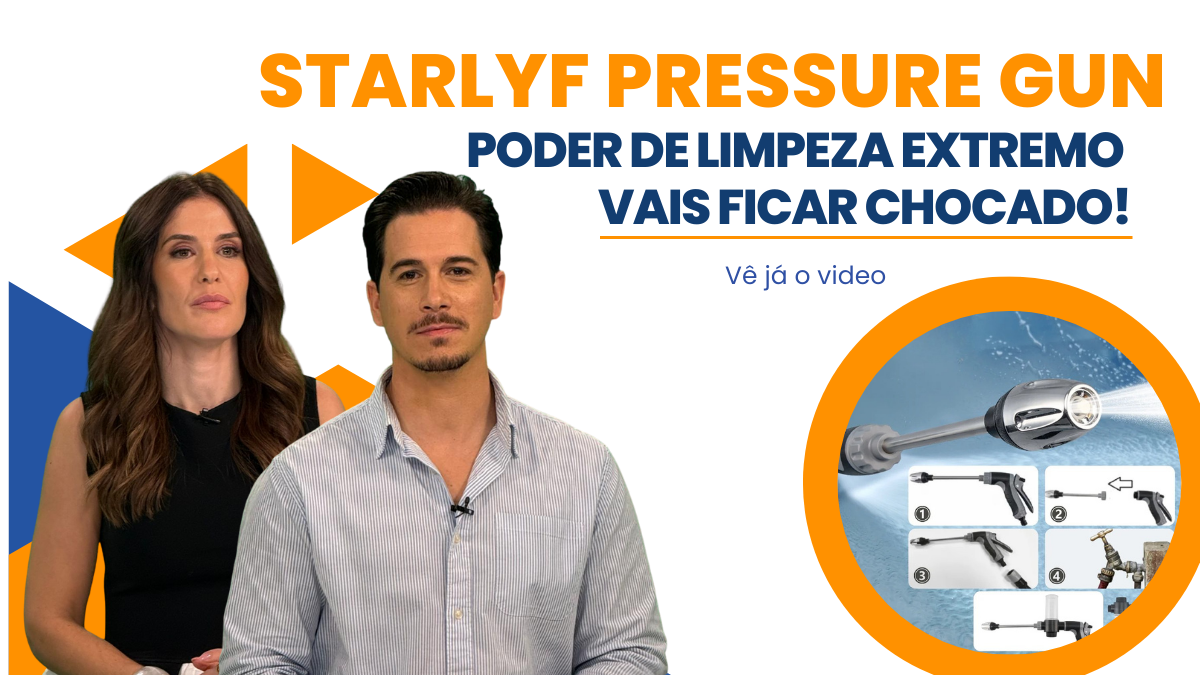 Starlyf Pressure Gun 1 + 1 Grátis ! Pistola de pressão para limpeza com água !